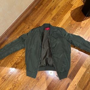 Olive bomber jacket from Guess